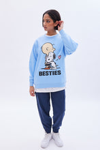 Peanuts Snoopy Besties Graphic Crew Neck Oversized Sweatshirt thumbnail 2