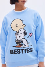 Peanuts Snoopy Besties Graphic Crew Neck Oversized Sweatshirt thumbnail 3