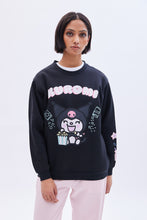 Hello Kitty Kuromi Graphic Crew Neck Oversized Sweatshirt thumbnail 1