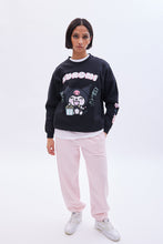 Hello Kitty Kuromi Graphic Crew Neck Oversized Sweatshirt thumbnail 2