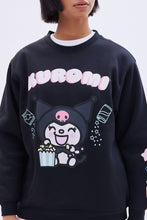 Hello Kitty Kuromi Graphic Crew Neck Oversized Sweatshirt thumbnail 3
