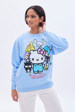 Hello Kitty And Friends Graphic Crew Neck Oversized Sweatshirt thumbnail 1
