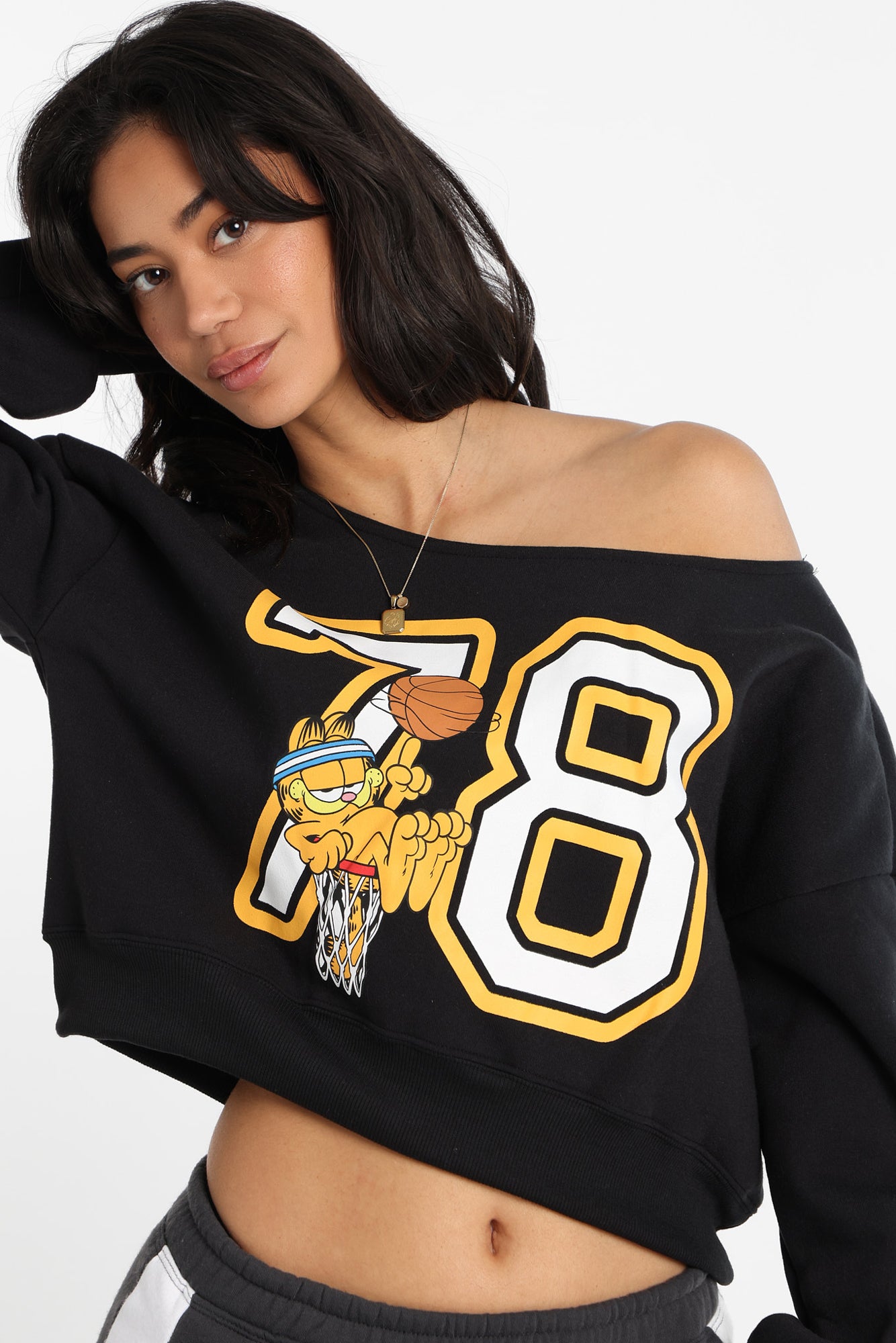 Garflied 78 Off-Shoulder Sweatshirt