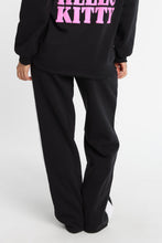 Pantalon en molleton à jambe large imprimé Hello Kitty néon thumbnail 3