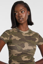 T-shirt moulant en tricot co?telé a? col ras du cou manches courtes AERO thumbnail 7