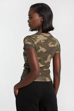 T-shirt moulant en tricot co?telé a? col ras du cou manches courtes AERO thumbnail 8