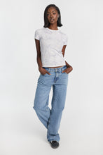 T-shirt moulant en tricot co?telé a? col ras du cou manches courtes AERO thumbnail 12