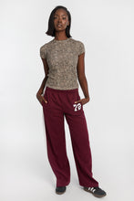 T-shirt moulant en tricot co?telé a? col ras du cou manches courtes AERO thumbnail 17
