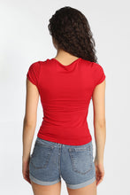 T-shirt ajusté à col cranté et manches courtes thumbnail 19