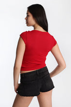 AERO Square Neck Short Sleeve Pointelle Tee thumbnail 7