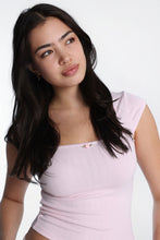 AERO Square Neck Short Sleeve Pointelle Tee thumbnail 22