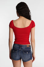 AERO Pointelle Knit Puff Sleeve Top thumbnail 15