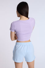 Cotton Short Sleeve V-Neck Cropped Tee thumbnail 15