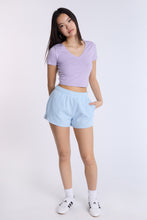 Cotton Short Sleeve V-Neck Cropped Tee thumbnail 16
