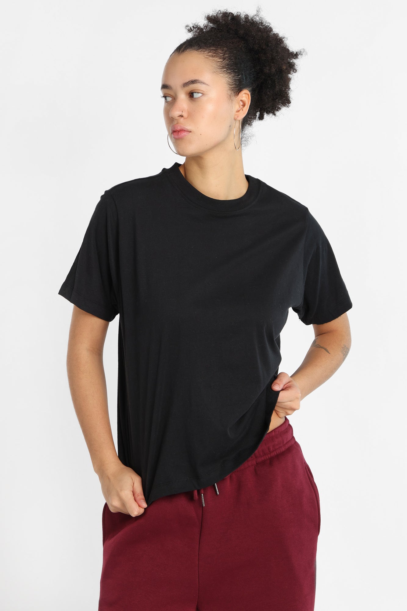 T-shirt camouflage ras du cou surdimensionné AERO