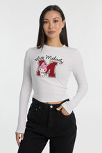 My Melody Graphic Long Sleeve Baby Tee thumbnail 1
