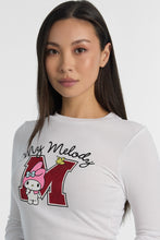 My Melody Graphic Long Sleeve Baby Tee thumbnail 2