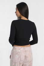 My Melody Kuromi Graphic Long Sleeve Baby Tee thumbnail 3