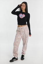 My Melody Kuromi Graphic Long Sleeve Baby Tee thumbnail 4