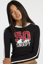 Peanuts Snoopy 50 Graphic Long Sleeve Baby Tee thumbnail 2