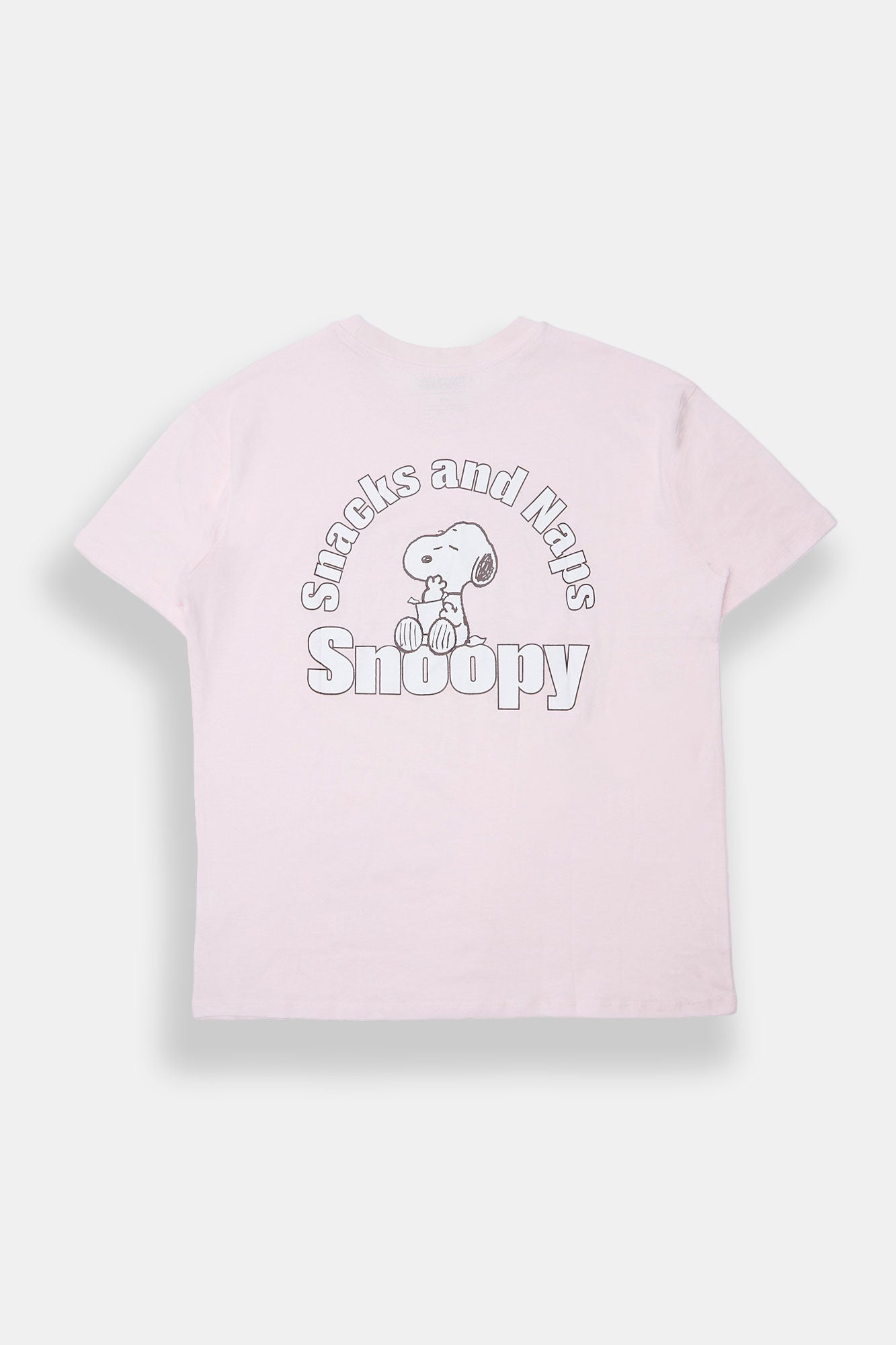 T-shirt coupe garçonne imprimé Peanuts Snoopy Snacks & Naps