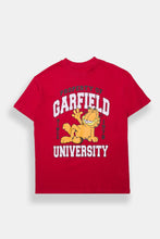 T-shirt coupe garçonne imprimé Property of Garfield University thumbnail 1