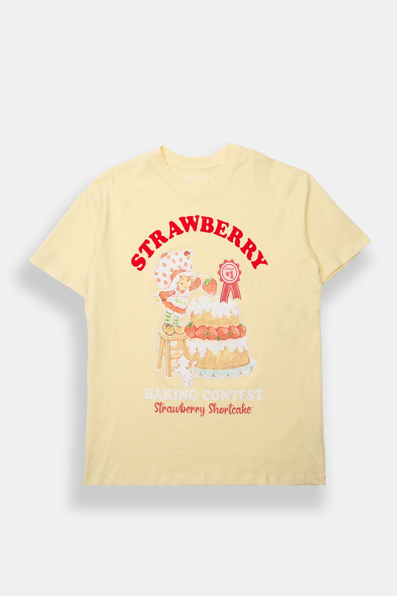 T-shirt coupe garçonne imprimé Charlotte aux Fraises Baking Contest