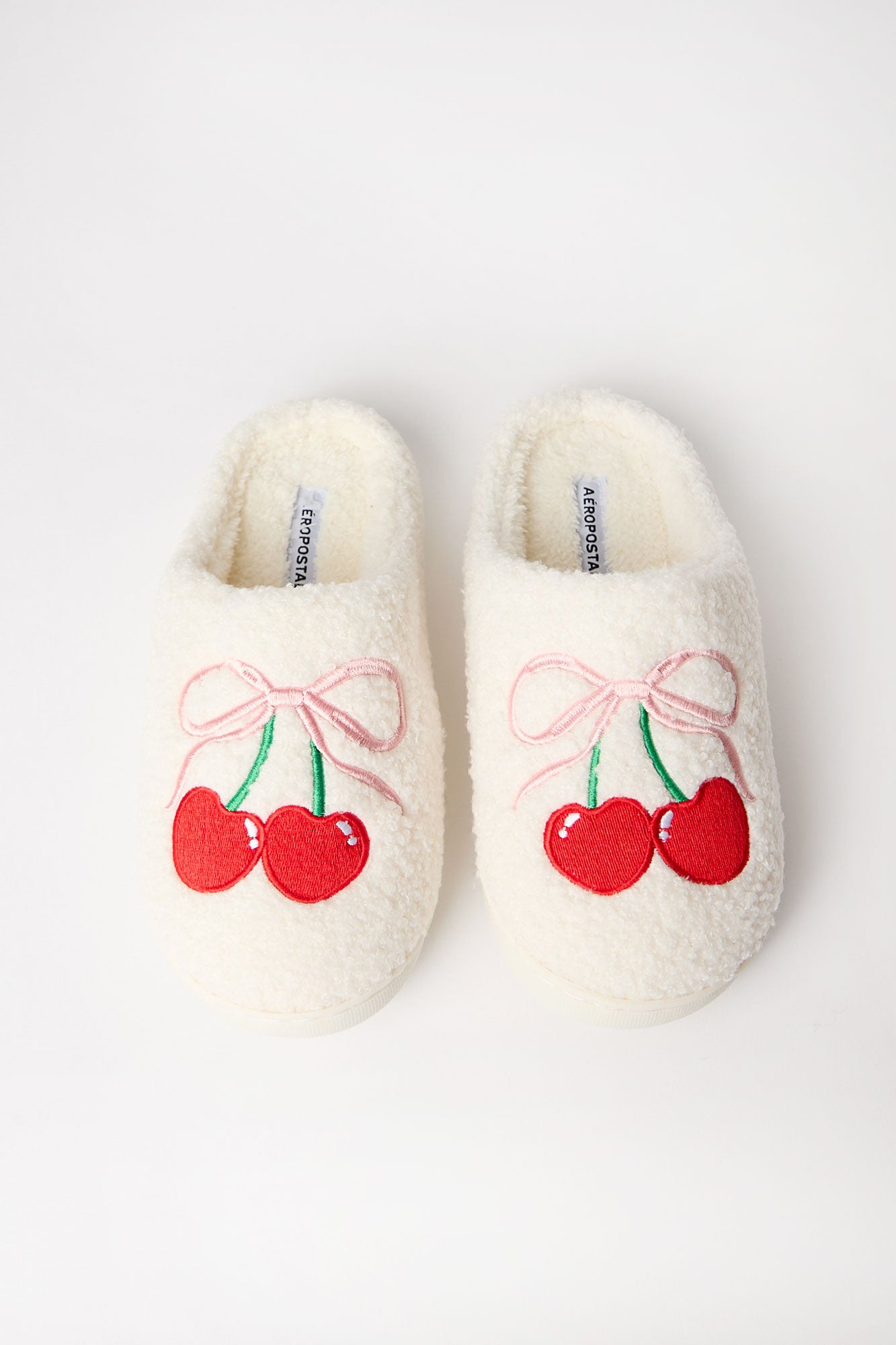 AERO Embroidered Sherpa Slippers