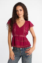 AERO Lace Panel Tie-Back Babydoll Top thumbnail 10