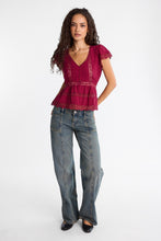 AERO Lace Panel Tie-Back Babydoll Top thumbnail 12