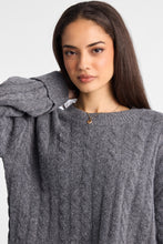 Pull à col rond en tricot torsadé AERO thumbnail 2