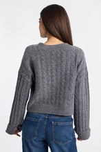 Pull à col rond en tricot torsadé AERO thumbnail 3