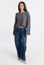 Pull à col rond en tricot torsadé AERO thumbnail 4