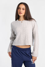Pull à col rond en tricot torsadé AERO thumbnail 5