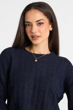 Pull à col rond en tricot torsadé AERO thumbnail 10