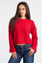 Pull à col rond en tricot torsadé AERO thumbnail 13