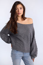 AERO Cable Knit Slash Neck Sweater thumbnail 2