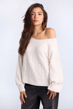 AERO Cable Knit Slash Neck Sweater thumbnail 1