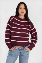 AERO Striped Flat Knit Crew Neck Sweater thumbnail 9