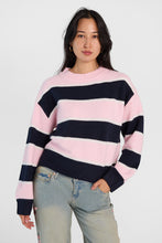 AERO Striped Flat Knit Crew Neck Sweater thumbnail 13