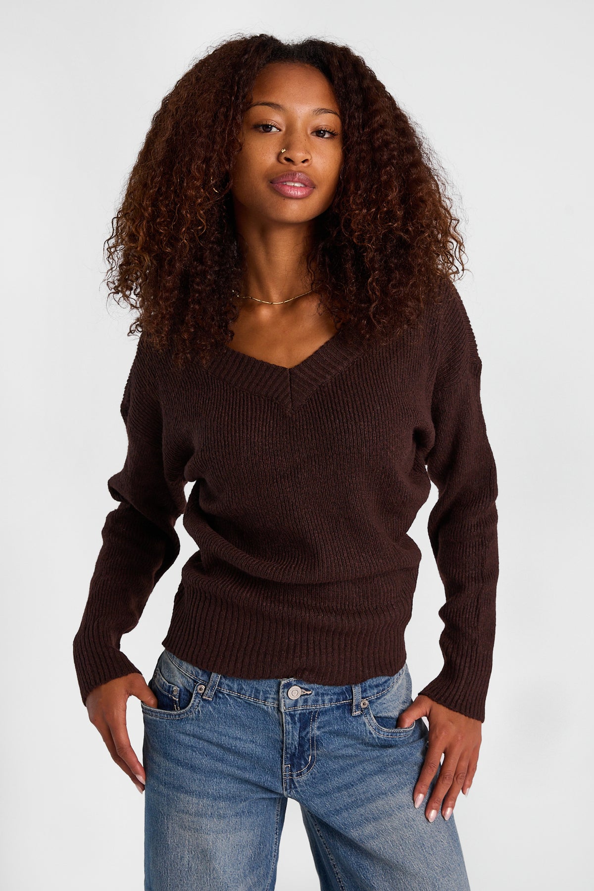 AERO V-Neck Slouchy Sweater