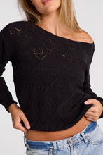 AERO Pointelle Knit Off-Shoulder Sweater thumbnail 6