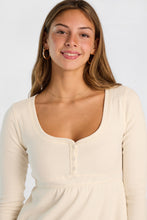 Haut babydoll à col henley et manches longues AERO thumbnail 6
