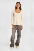 Haut babydoll à col henley et manches longues AERO thumbnail 8