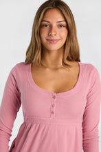 Haut babydoll à col henley et manches longues AERO thumbnail 10