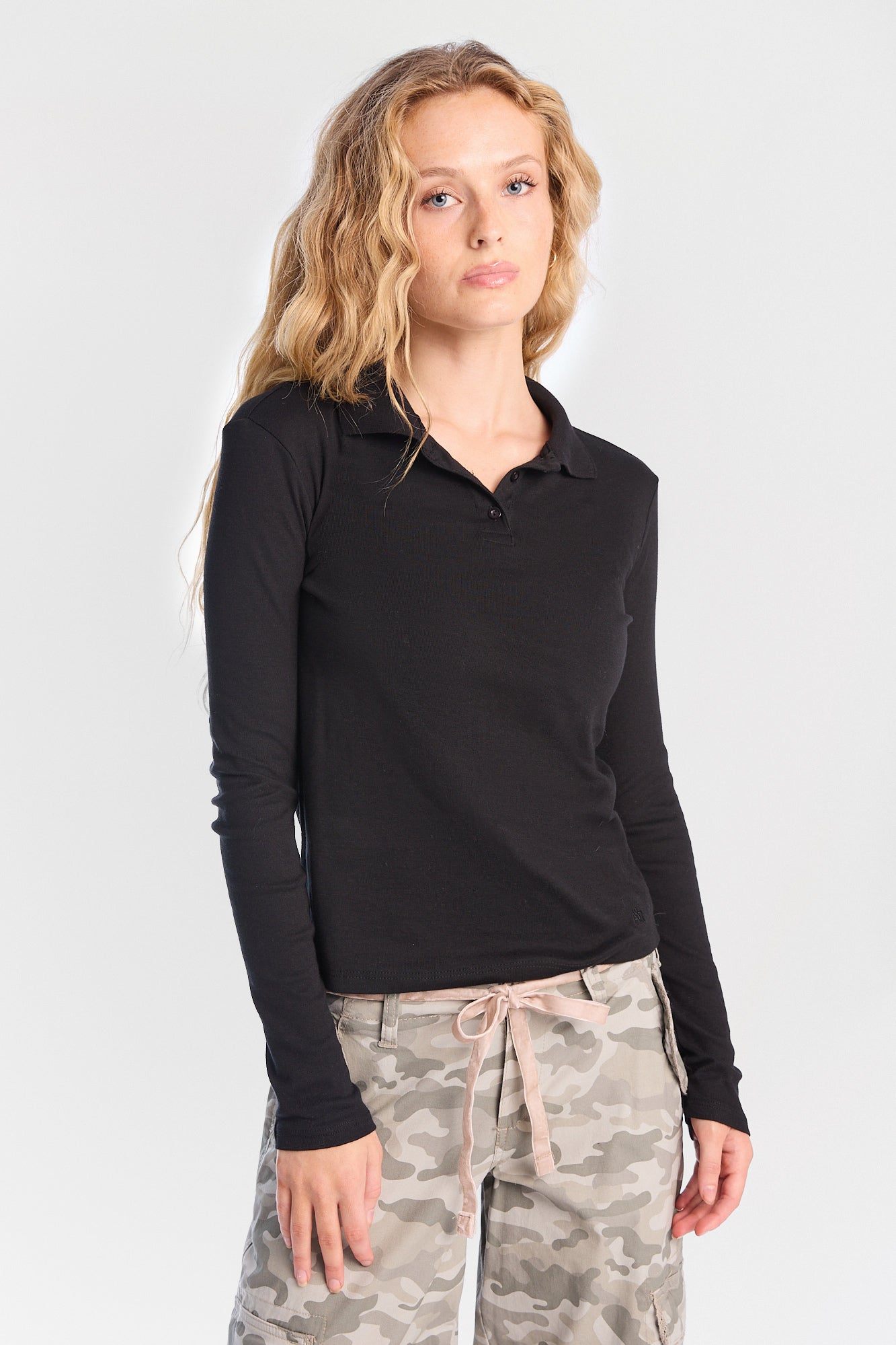 AERO Long Sleeve Polo Top