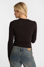 AERO Long Sleeve Notch Neck Top thumbnail 4