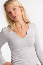 AERO Long Sleeve Notch Neck Top thumbnail 6