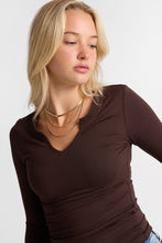 AERO Long Sleeve Notch Neck Top thumbnail 10