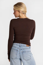 AERO Long Sleeve Notch Neck Top thumbnail 11
